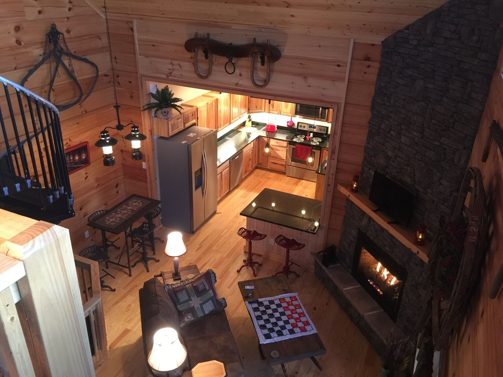 Smart TV, fireplace, Netflix, DVD player
