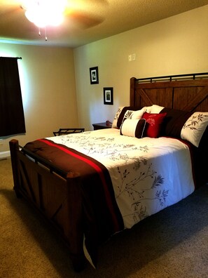 2 bedrooms, iron/ironing board, travel crib, free WiFi