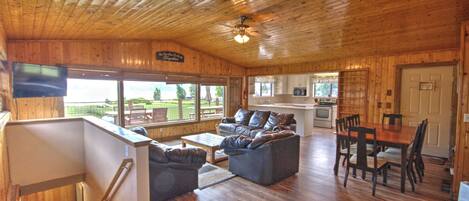 Smart TV, DVD player, table football, video library