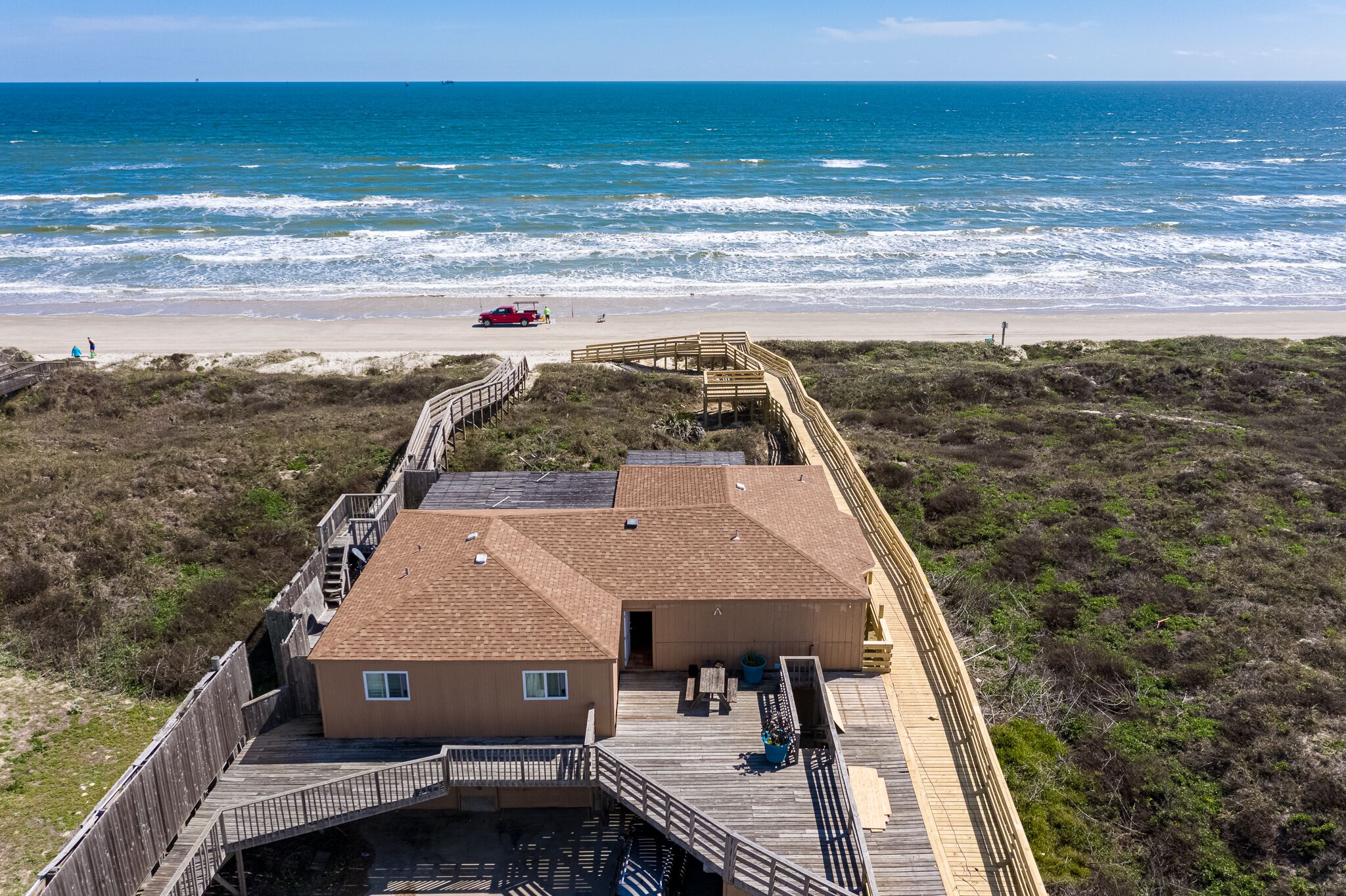 Secluded Relaxing Beach front home ~ New Private Golf cart Walkway !