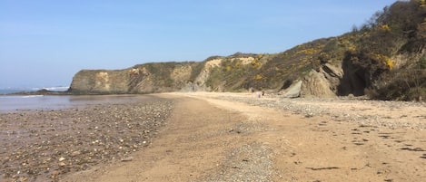 Vlak bij het strand