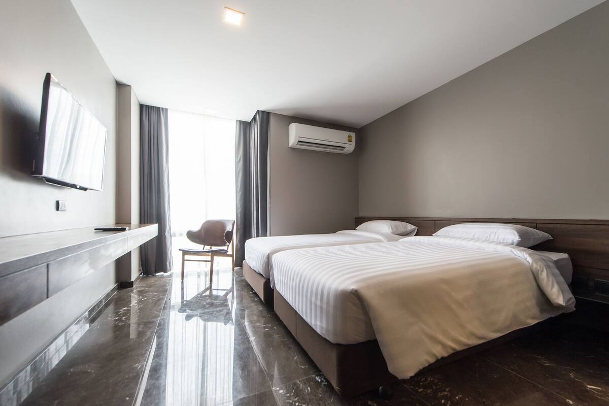 ห้องซูพีเรียทวิน | มินิบาร์, ตู้นิรภัยในห้องพัก, Wi-Fi ฟรี