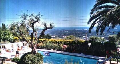 Ranskan Rivieran historiallinen Art Deco -hotellihuvila, CLIM SUMPTUOUS VIEW Sea Grass