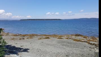 Sur la plage, chaise longue