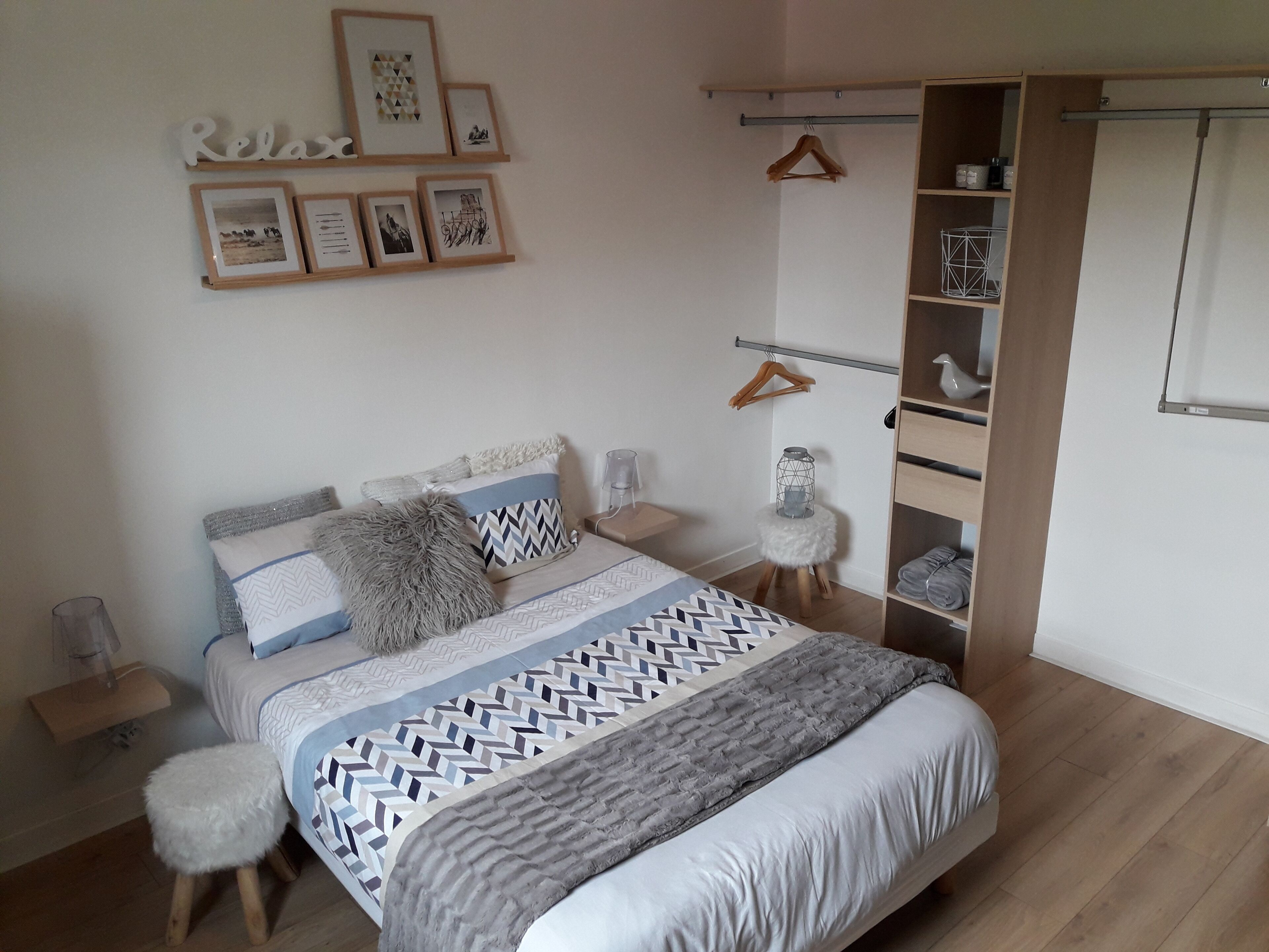 2 chambres, fer et planche à repasser, lit parapluie, Wi-Fi gratuit