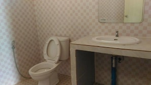 Shower, free toiletries, towels