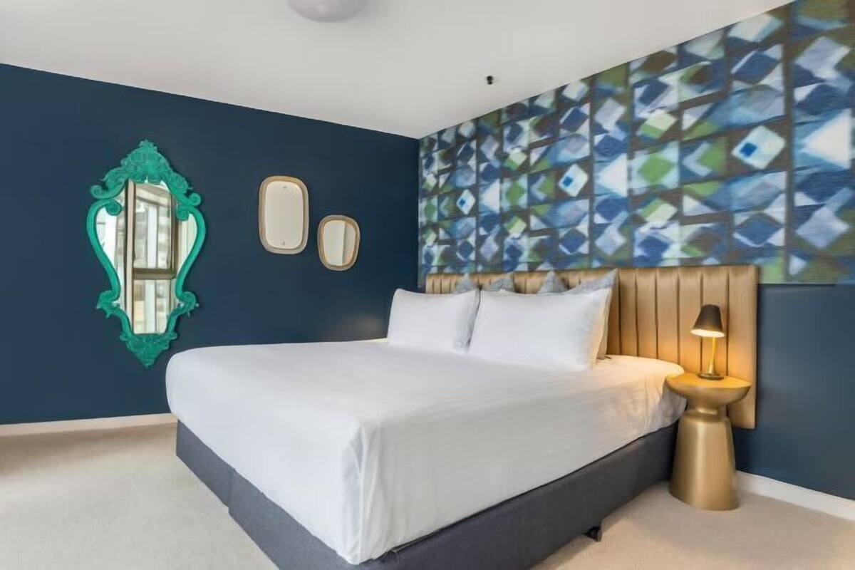 1 habitación y ropa de cama de alta calidad