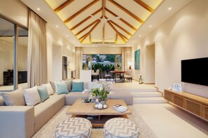 LED TV, fireplace, DVD player - Trichada Villas by RESAVA (Choeng Thale)