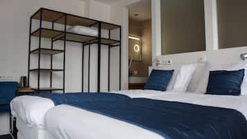 In-room safe, desk, laptop workspace, soundproofing