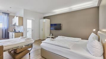 1 chambre, literie de qualité supérieure, bureau, chambres insonorisées