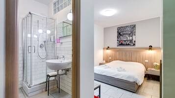 1 camera, copriletto in piuma, con stile personalizzato