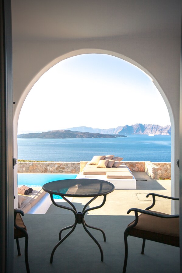 Villa, 2 Bedrooms, Private Pool, Sea View | View from room