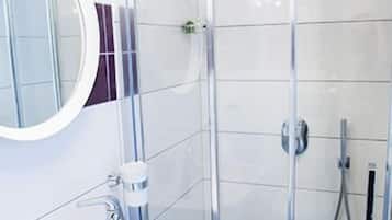 Standard Double Room (Gundogusu) | Bathroom | Shower, free toiletries, hair dryer, slippers