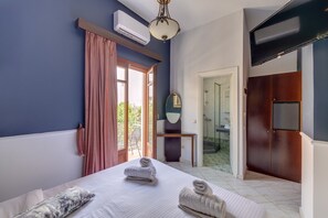 Standard Double Room, 1 Bedroom, City View | Egyptian cotton sheets, premium bedding, minibar, in-room safe - Electra Syros Boutique Hotel (Syros)