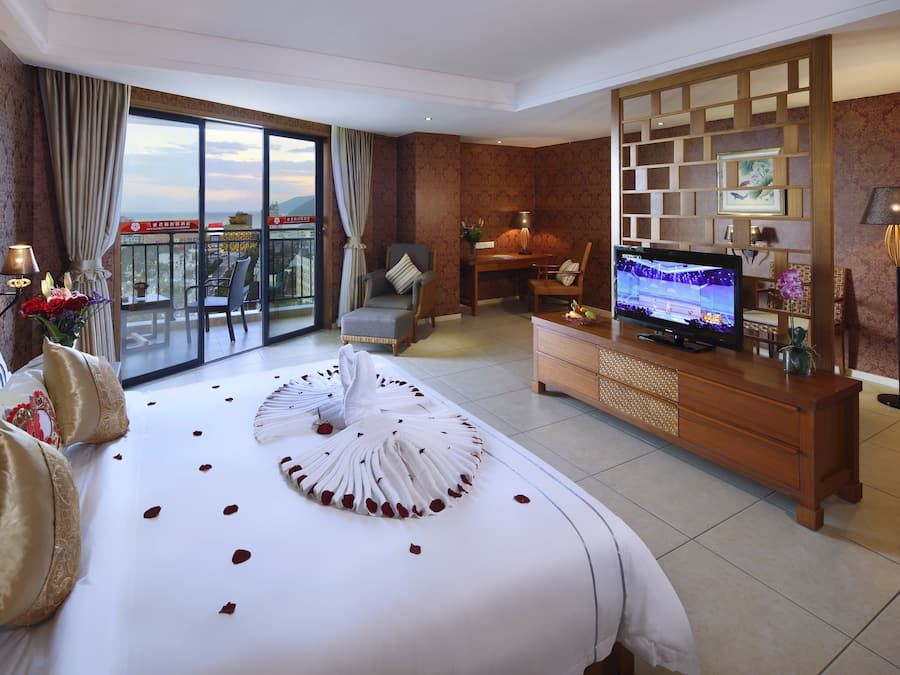 Desk, blackout curtains, soundproofing, iron/ironing board