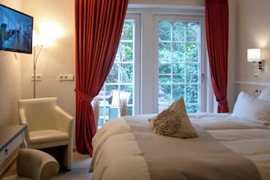 Deluxe-Doppelzimmer, Terrasse | Zimmerausstattung
