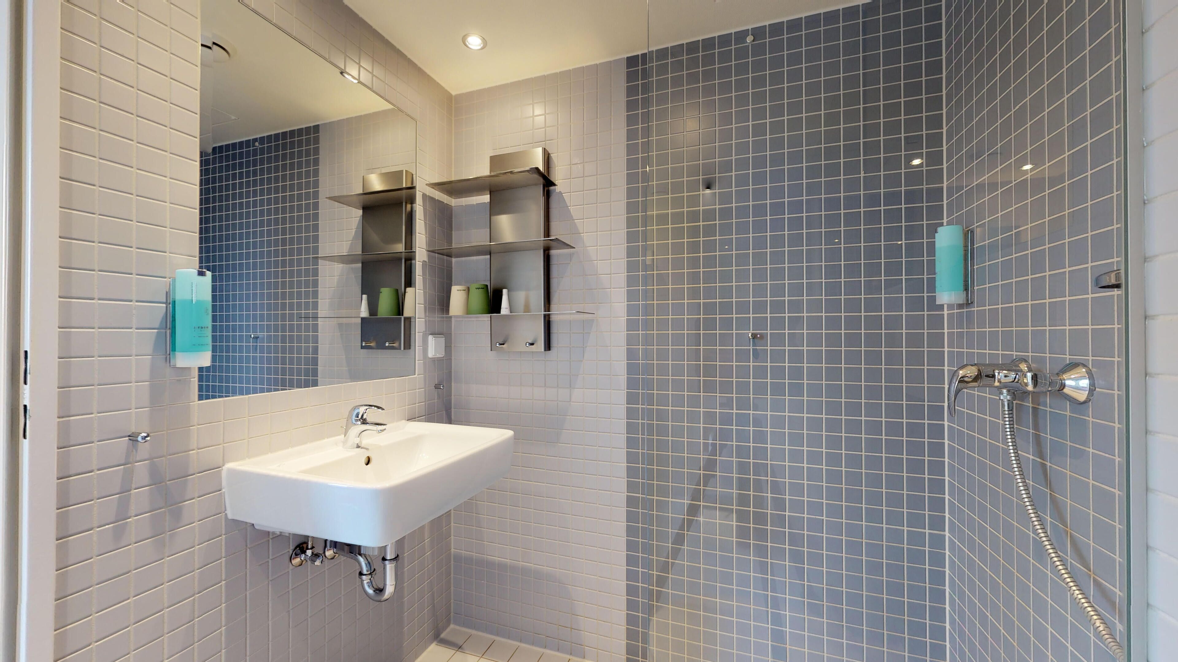 free toiletries, hair dryer, towels, soap