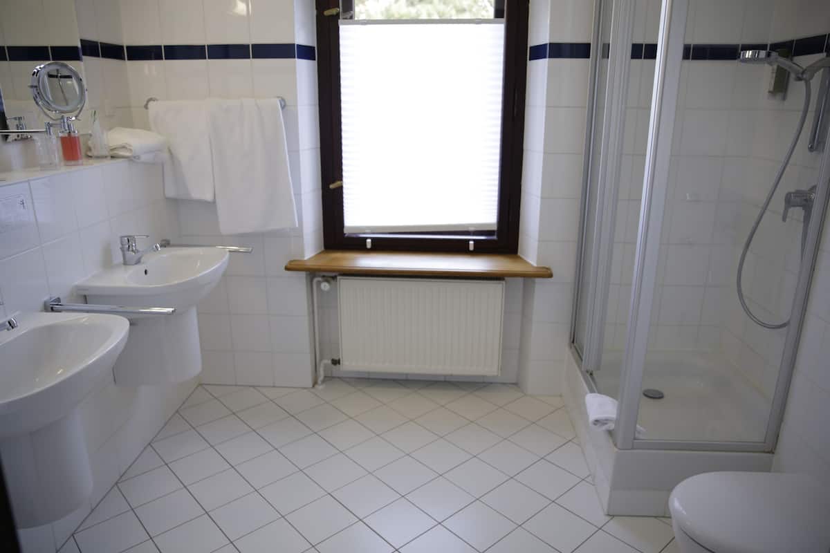 free toiletries, bathrobes, slippers, towels