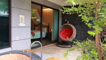 Standard Double Room | Bathroom | Separate tub and shower, spring water tub, rainfall showerhead