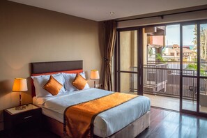 Luxe beddengoed, een kluis op de kamer, individueel gedecoreerd