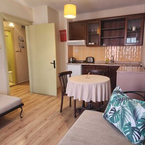 Standard Room | Private kitchen | Mini-fridge, stovetop, electric kettle, toaster - T & G Apartments (Marmaris)