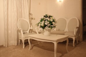 Deluxe Suite | Living area | Plasma TV