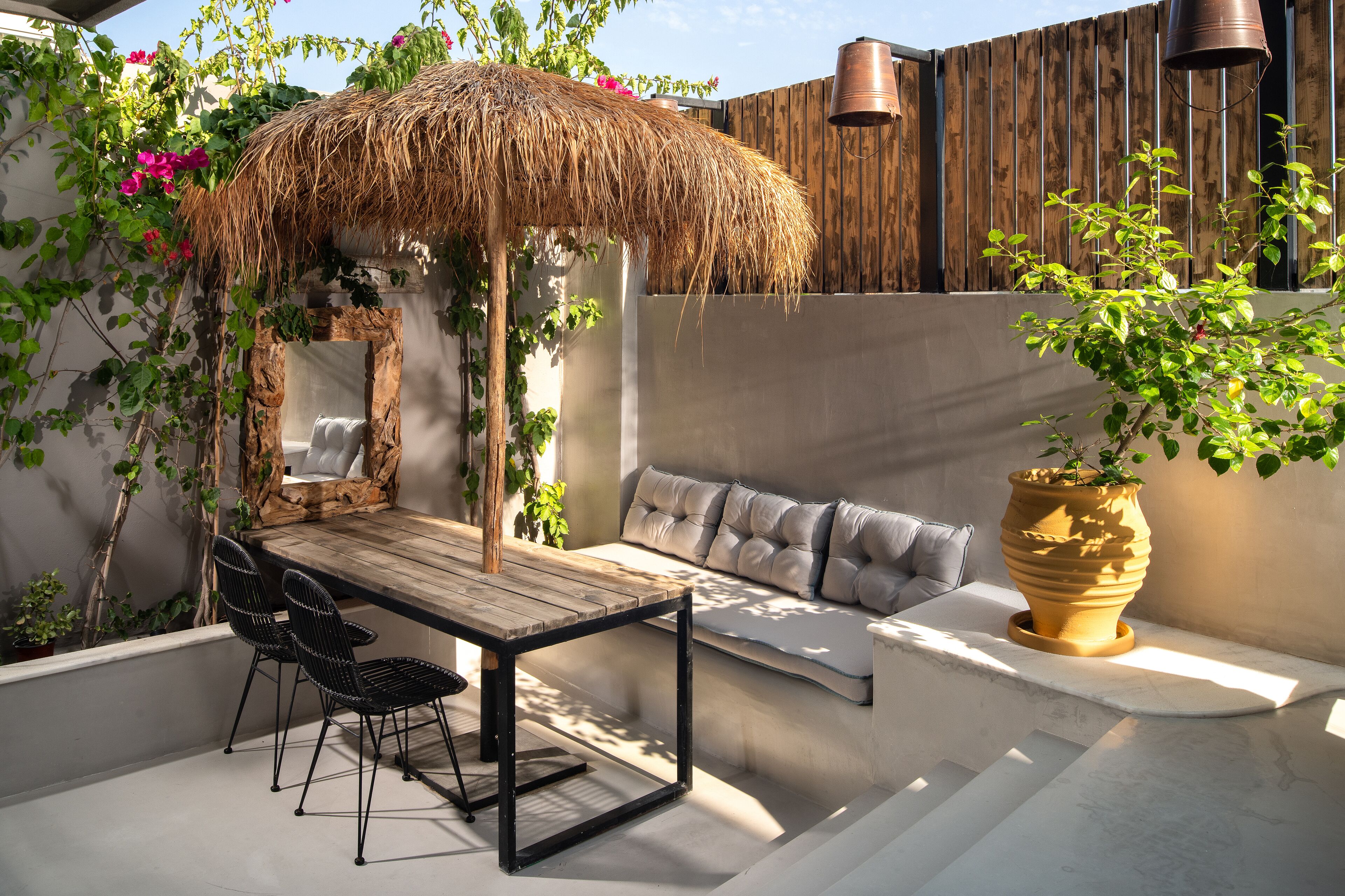 Suite, baignoire à jets (Queen) | Terrasse/patio