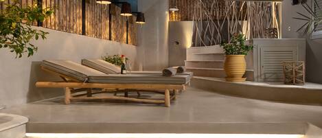 Suite, bubbelbad (Queen) | Terras