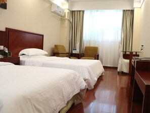 Blackout drapes, iron/ironing board, free WiFi