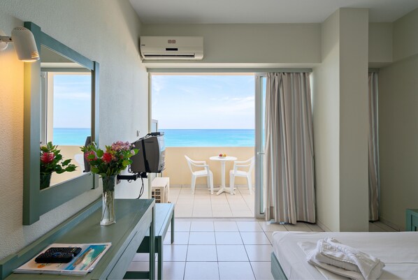 Studio, Sea View | Iron/ironing board, free WiFi, bed sheets - Ostria Studios (Rethymno)