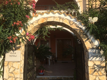 Exterior detail. Villa Nefeli
