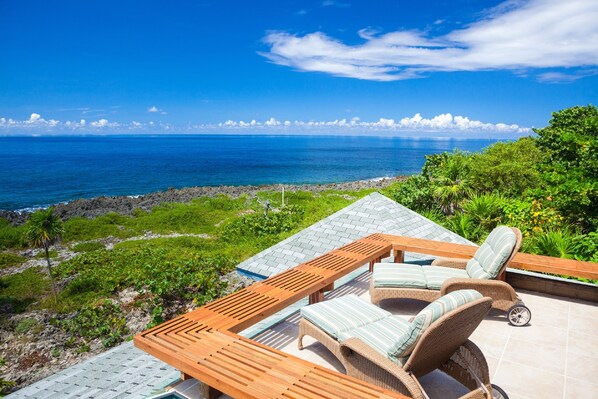 Blick von der Unterkunft