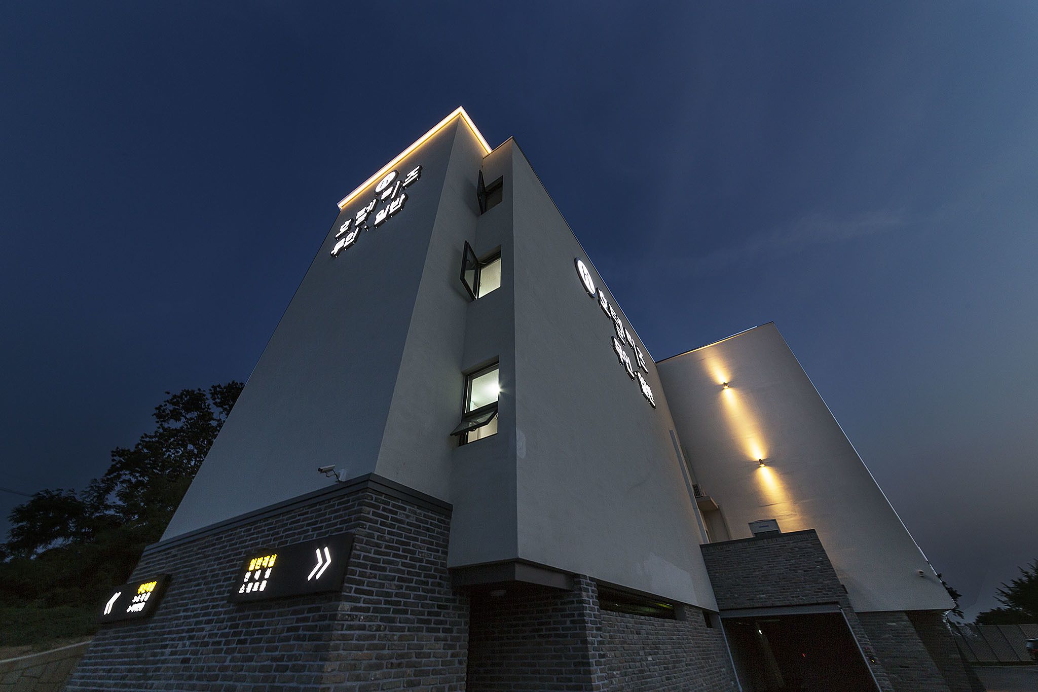 front of property – evening/night