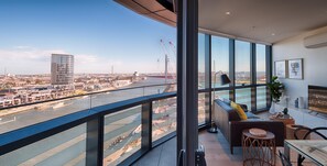 One Bedroom Apartment with River View | Balcony view - Orange Stay Apartments (Docklands)