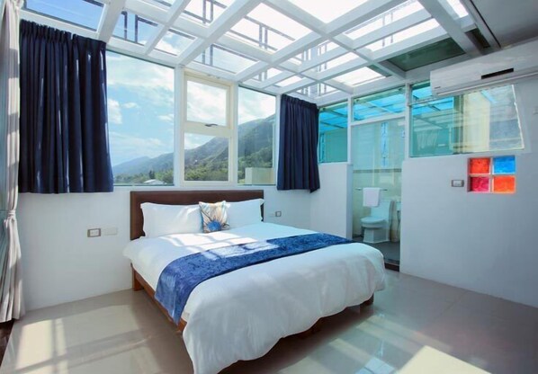 Luxe tweepersoonskamer (Honeymoon) | 1 slaapkamer, een bureau, verduisterende gordijnen, geluiddichte muren