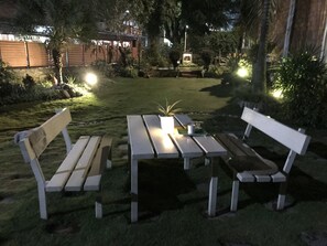 Deluxe-Zimmer | Blick auf den Garten