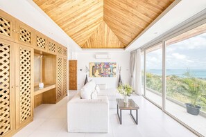 Villa, 6 Bedrooms | Living room | Flat-screen TV, DVD player - Villa Jaliza (Koh Samui)