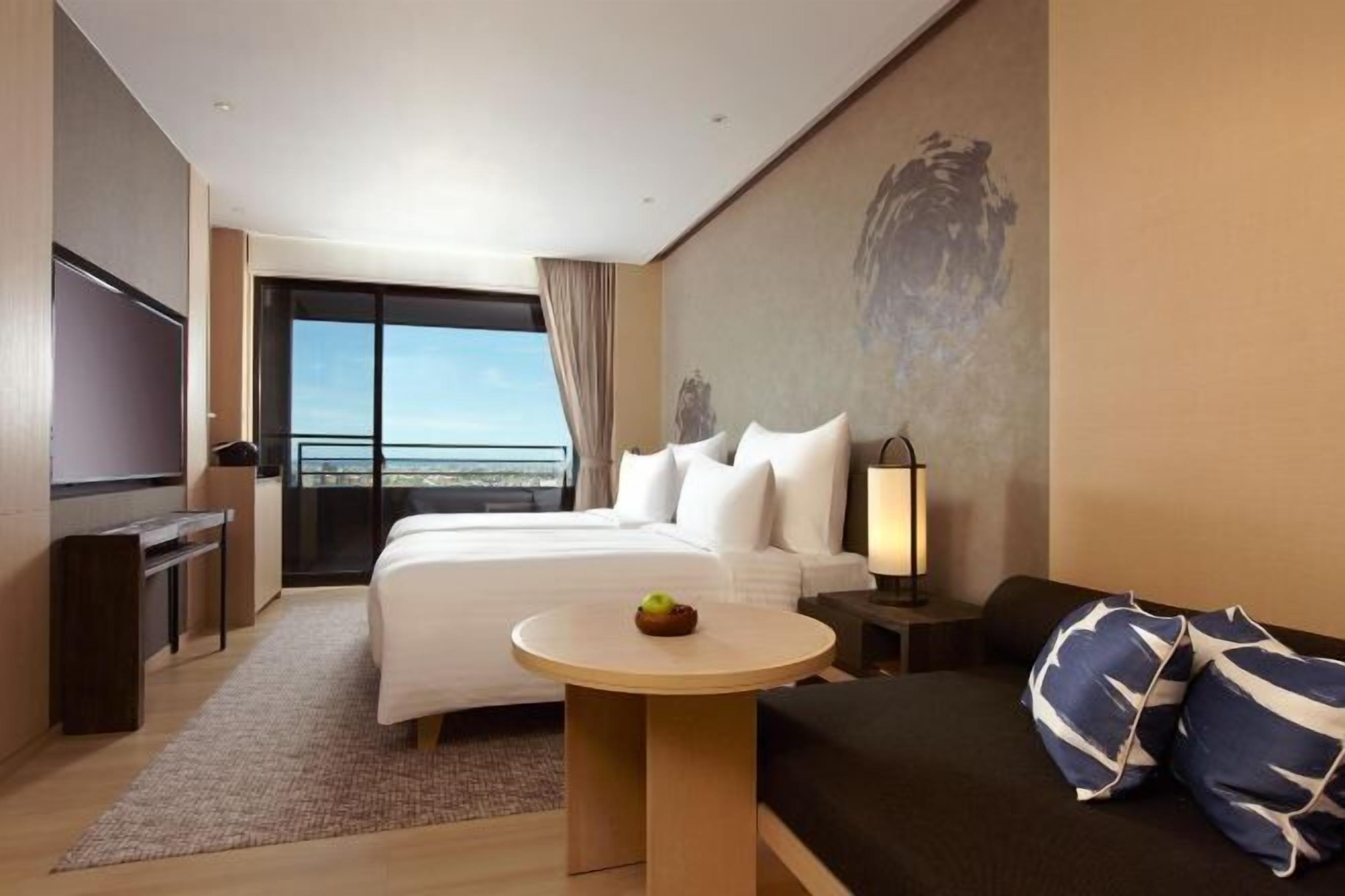 Premium bedding, free minibar, in-room safe, individually decorated