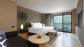 Twilight Deluxe Patio Room (Main building, 1 king) | Premium bedding, free minibar, in-room safe, individually decorated