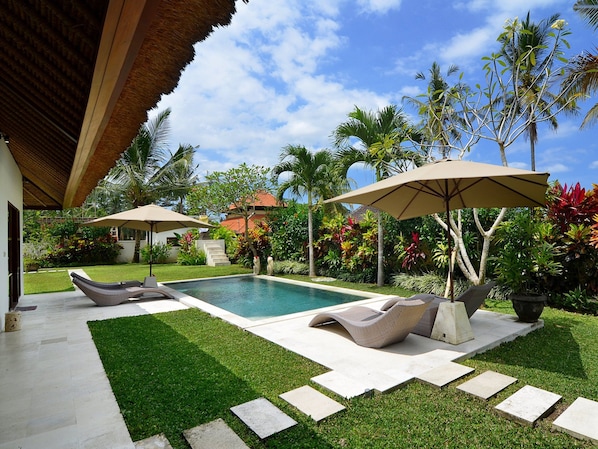 Outdoor pool, a natural pool