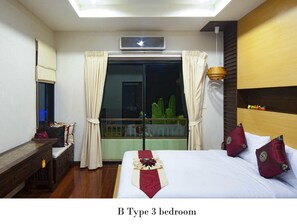วิลล่า, 3 ห้องนอน (  B  ) | ตู้นิรภัยในห้องพัก, Wi-Fi ฟรี