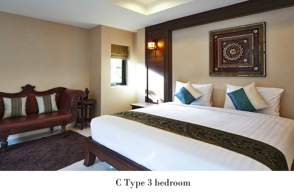Vila, 3 quartos ( C ) | Cofres nos quartos, Wi-Fi de cortesia