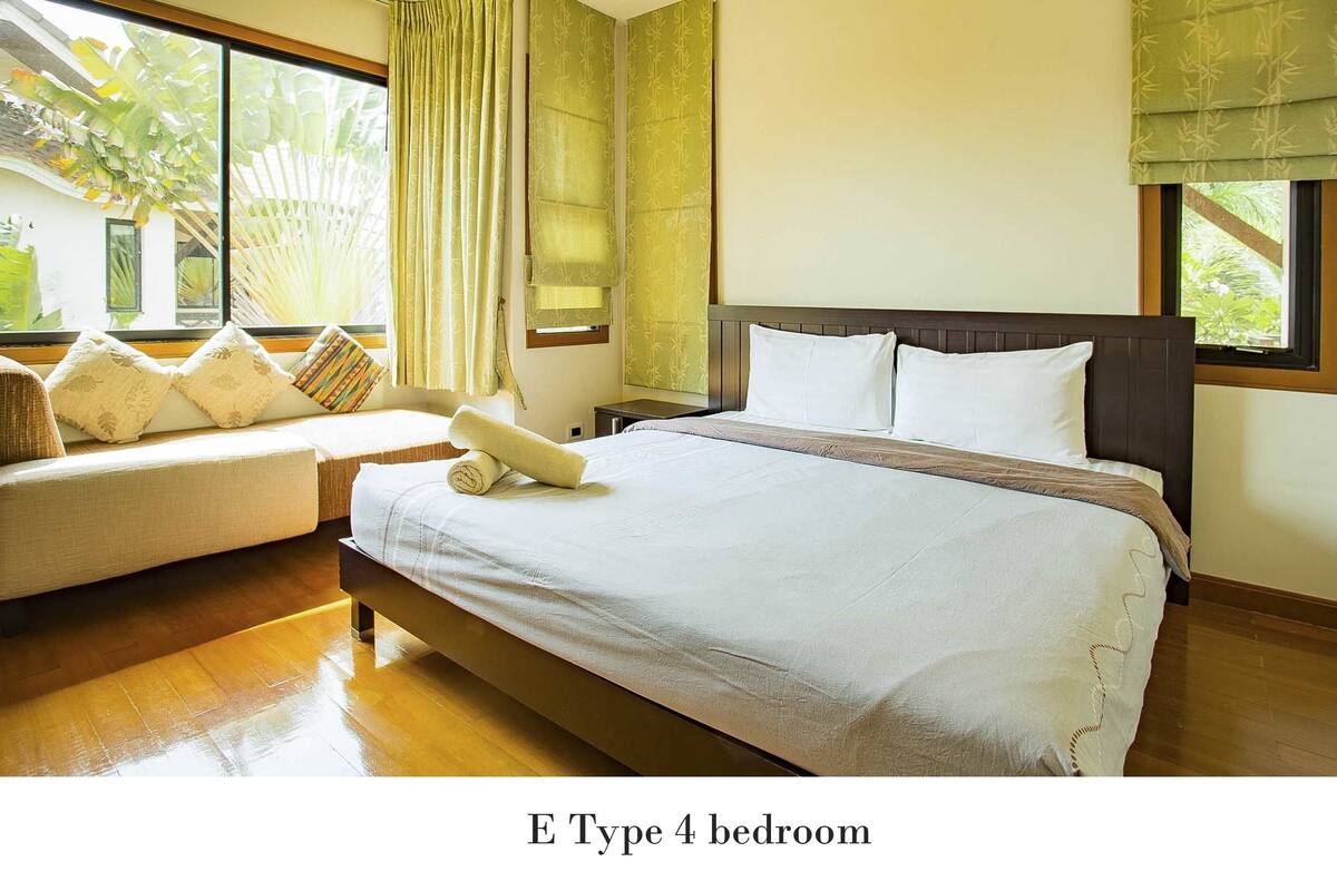 Vila, 4 quartos ( E ) | Cofres nos quartos, Wi-Fi de cortesia
