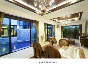 Villa C 3 Bedroom | Room amenity - Natcha Pool Villa Pattaya (Pattaya)