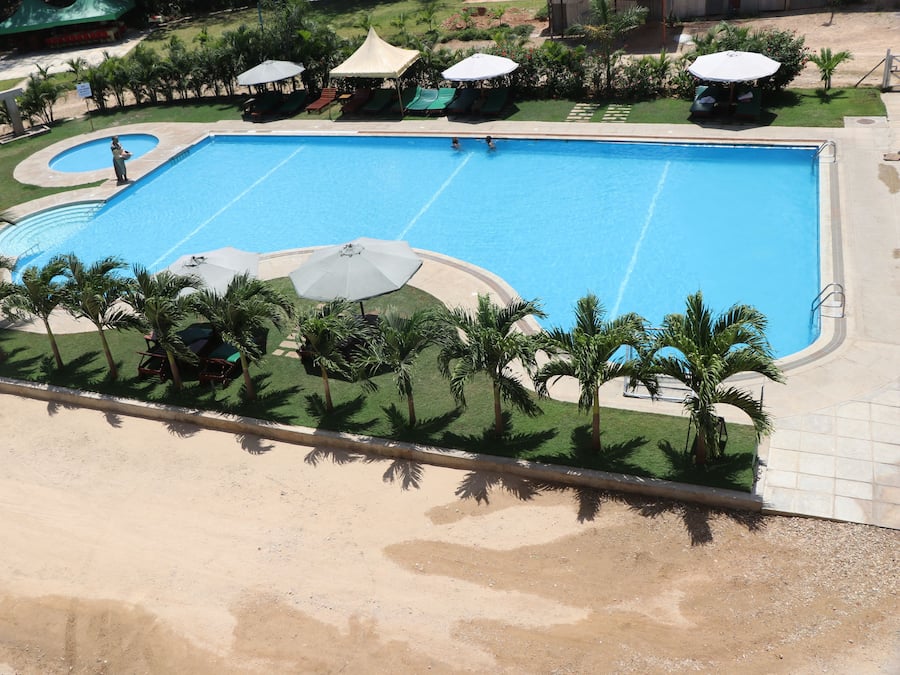 Uitzicht vanuit accommodatie