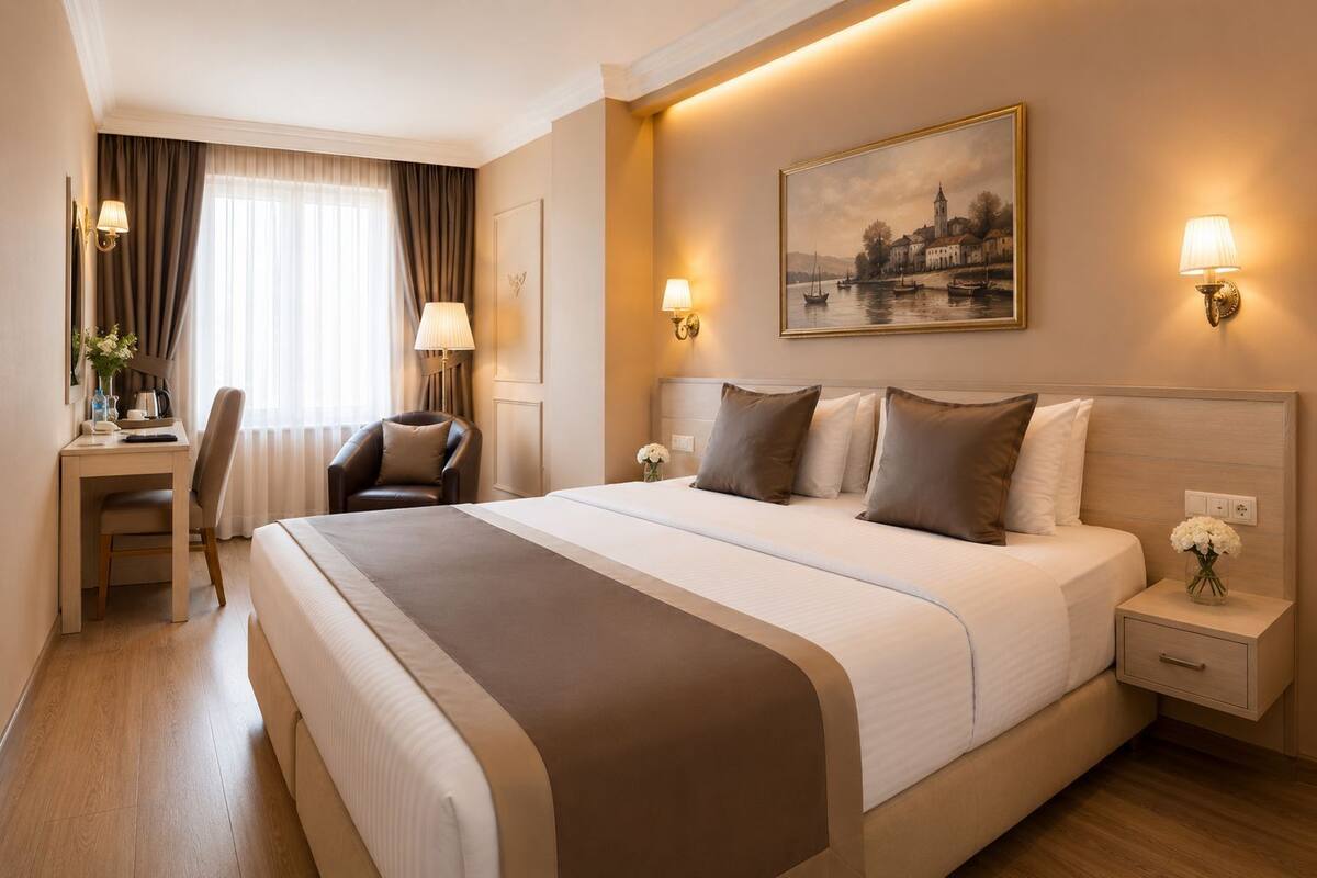Premium bedding, minibar, in-room safe, desk