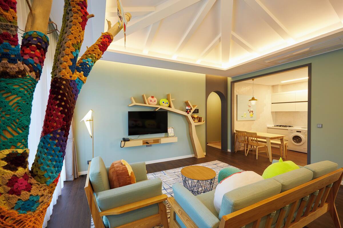 Character House (Kids Room) | Area keluarga | TV layar datar