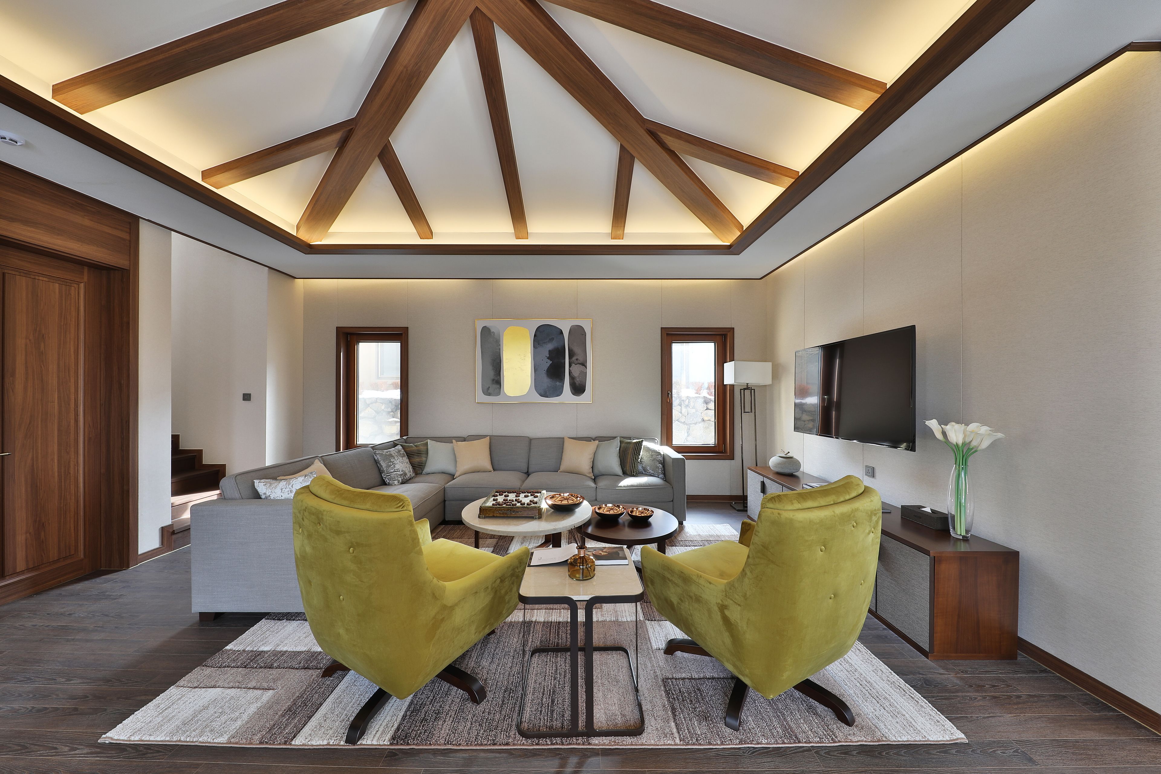 presidential suite (resort) | living area | flat-screen tv