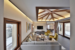 Suite présidentielle (Resort) | Décor unique, ameublement unique, rideaux d’obscurcissement