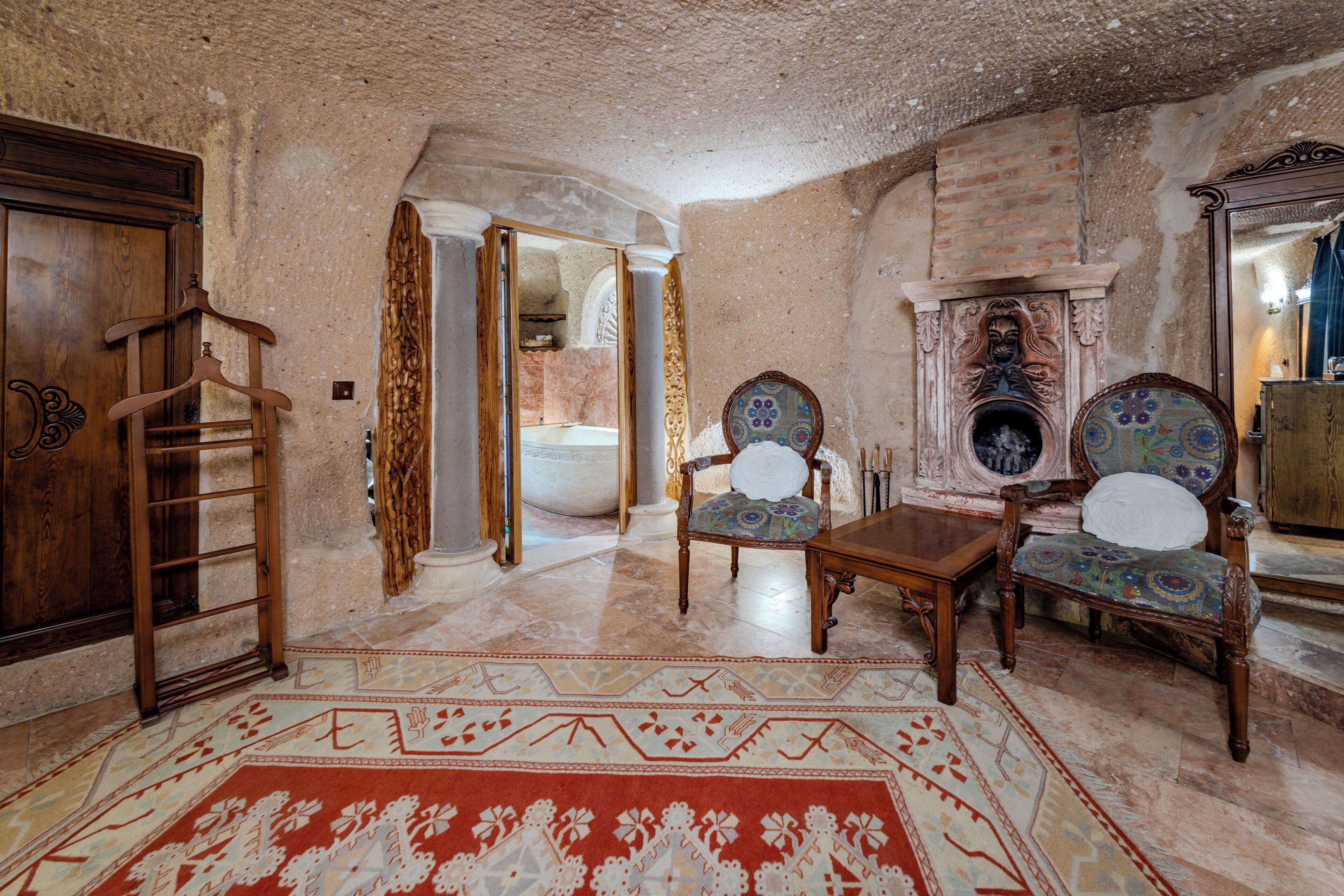 Televisión LCD, piso con calefacción